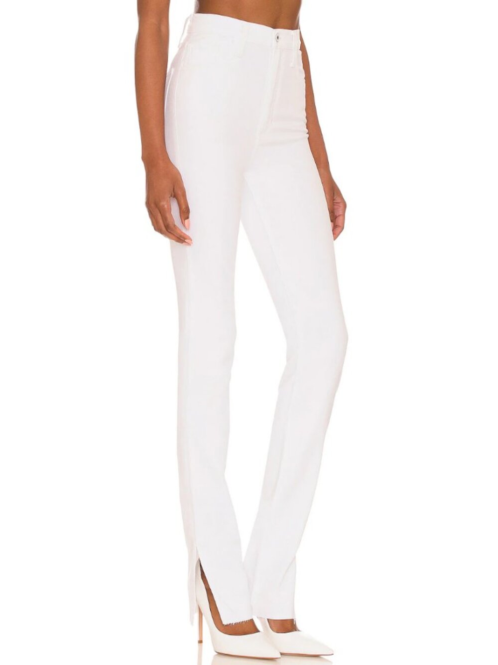 Favorite Daughter Valentina Super High Rise Cigarette Jeans With Slit NWT